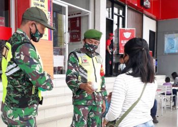 Setiap Hari Personil Kodim 0207/Simalungun Aktif Monitoring Di Pos Swalayan Ramayana Pematang Siantar