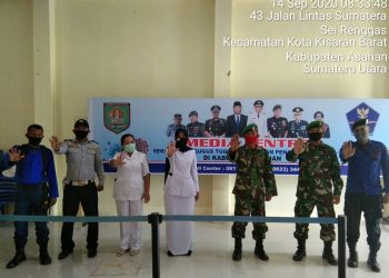 Turut Serta Melaksanakan Serah Terima Pengamanan Gugus Tugas Covid-19 Oleh Personel Jajaran Kodim 0208/Asahan