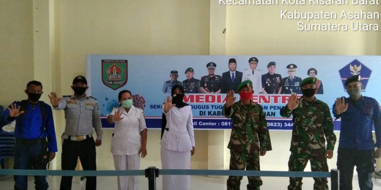 Turut Serta Melaksanakan Serah Terima Pengamanan Gugus Tugas Covid-19 Oleh Personel Jajaran Kodim 0208/Asahan Turut Serta Melaksanakan Serah Terima Pengamanan Gugus Tugas Covid-19 Oleh Personel Jajaran Kodim 0208/Asahan