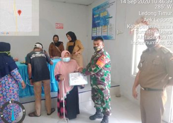 Kawal Penyaluran BLTDD Bagi Yang Terdampak Covid-19, Ini Kata Personel Kodim 0208/Asahan