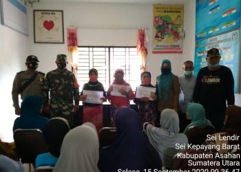 Hadiri Penyerahan Bantuan Sosial Tunai Kepada Masyarakat Oleh Personel Jajaran Kodim 0208/Asahan