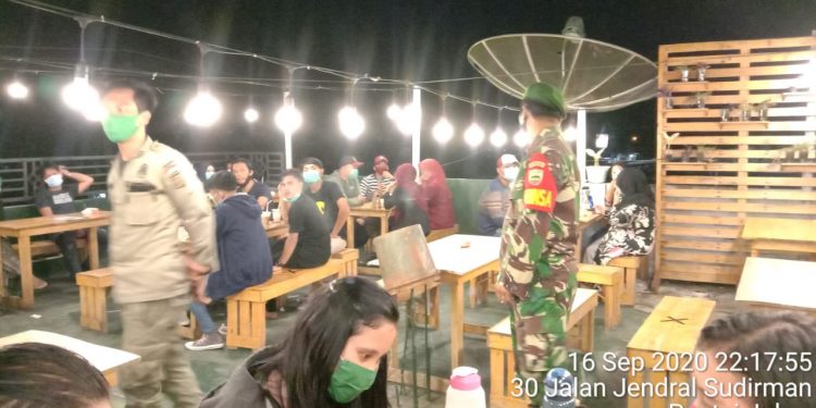 Patroli Penertiban Protokol Kesehatan Bersama Dengan Personel Jajaran Kodim 0208/Asahan