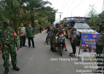 Pengadaan Razia Yustisi Oleh Kodim 0208/Asahan Melalui Koramil 10/SK Bersama Pihak Terkait