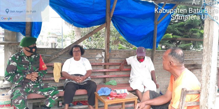 Pelaksanaan Komsos dan Penghimbauan Terkait Protokol Kesehatan Oleh Persoel Jajaran Kodim 0208/Asahan