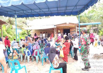 Pendampingan dan Pemonitoran Pembagian BST Oleh Personel Jajaran Kodim 0208/Asahan Melalui Babinsa Koramil 08/PB