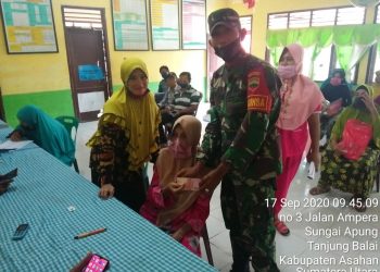 Dana Bantuan Sosial Dari Pemerintah Kabupaten Asahan Terus Mengalir Sampai Hari Ini, Personel Kodim 0208/Asahan Monitor