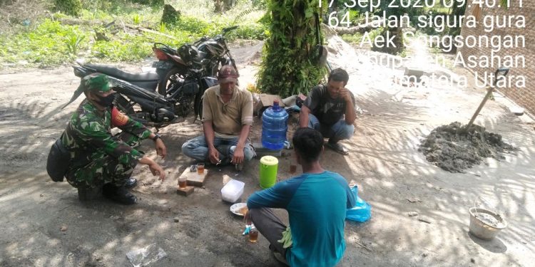 Jadikan Komsos Sebagai Sarana Silaturahmi Dengan Mitra Karib Oleh Personel Kodim 0208/Asahan