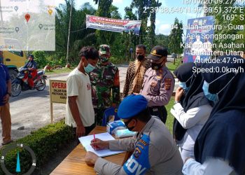 Pelaksanaan Operasi Penertiban Pemakaian Makser di Kecamatan Aek Songsongan