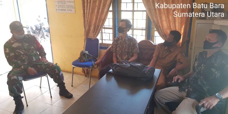 Pengarahan Protokol Covid 19 Kantor Desa Sei Suka Deras Oleh Personel Jajaran Kodim 0208/Asahan