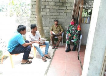 Patroli Gabungan Protokol Kesehatan Antisipasi Covid-19 Kembali Dijalankan Oleh Kodim 0208/Asahan Melalui Babinsa Koramil 01/Medang Deras