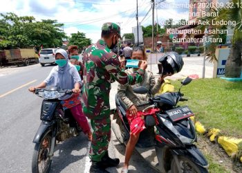 Tak Kenal Lelah Untuk Ajak Warga Binaan, Personel Jajaran Kodim 0208/Asahan Himbau Agar Selalu Menerapkan Protokol Kesehatan