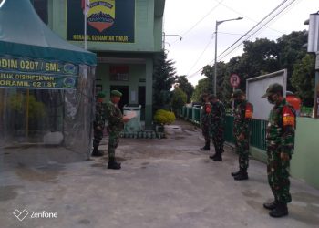 Pimpin Apel Pagi, Danramil 02/Siantar Timur Kodim 0207/Simalungun Beri Motivasi Personelnya