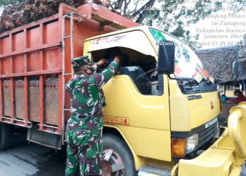 'Ayo Memakai Masker!' Digelorakan Personel Jajaran Kodim 0208/Asahan Demi Mencegah Covid-19