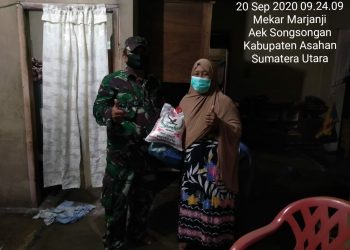 Ciptakan Keharmonisan, Personel Kodim 0208/Asahan Bersedekah Kepada Warga Binaan