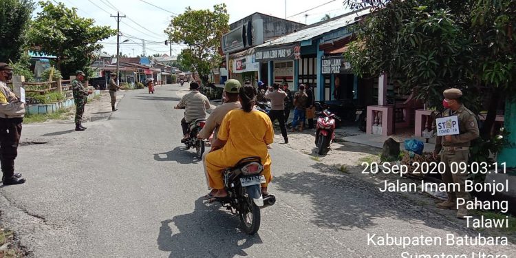 Kodim 0208/Asahan Razia Gabungan Kembali Digelar Demi Memutus Rantai Penyebaran Covid-19