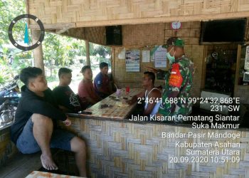 Upaya Kodim 0208/Asahan Laksanakan Peminimalisiran Penyebaran Covid-19 Di Kabupaten Asahan