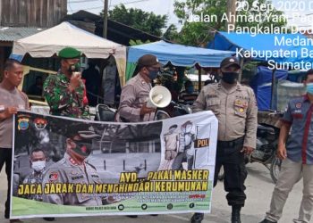 Himbauan Dan Sosialisasi Terus Diberikan Personel Jajaran Kodim 0208/Asahan Demi Meminimalisir Penyebaran Virus Corona