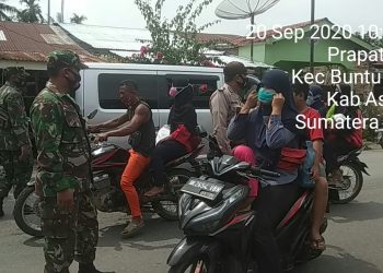 Berpartisipasi Dalam Memerangi Covid-19 Oleh Personel Jajaran Kodim 0208/Asahan
