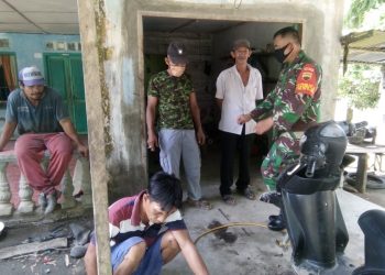Tiap Hari, Personel Jajaran Kodim 0208/Asahan Berikan Himbauan Pentingnya Pakai Masker Pada Warga Binaan