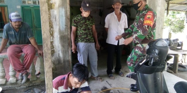 Tiap Hari, Personel Jajaran Kodim 0208/Asahan Berikan Himbauan Pentingnya Pakai Masker Pada Warga Binaan