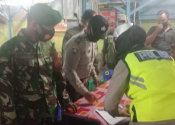 Patroli Gabungan Kodim 0208/Asahan Melalui Koramil 08/Pulau Buaya Dalam Rangka Pendisiplinan Protokol Kesehatan