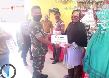 Kawal Penyaluran BLT-DD Oleh Personel Jajaran Kodim 0208/Asahan