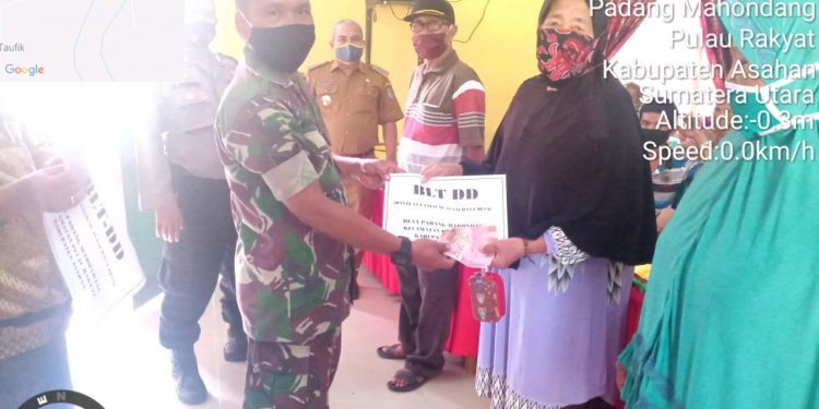 Kawal Penyaluran BLT-DD Oleh Personel Jajaran Kodim 0208/Asahan