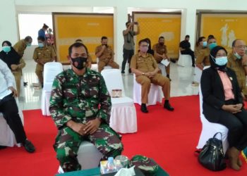 Danramil Jajaran Kodim 0208/Asahan Hadiri Rakor Penegakan Hukum Terkait Protokol kesehatan Dalam Suksesi Pilkada TA 2020