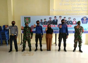 Personel Jajaran Kodim 0208/Asahan Pantau Posko Pengamanan Gugus Tugas Covid-19
