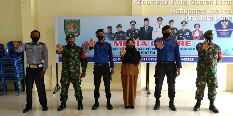Personel Jajaran Kodim 0208/Asahan Pantau Posko Pengamanan Gugus Tugas Covid-19