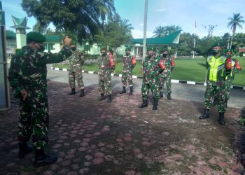 Serma Ambarita Melaksanakan Pembinaan Tamtama Remaja Di Koramil 08/Siantar