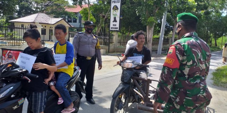 Kembali Semarakkan Operasi Yustisi Oleh Personel Gabungan Kodim 0208/Asahan Dengan Polres