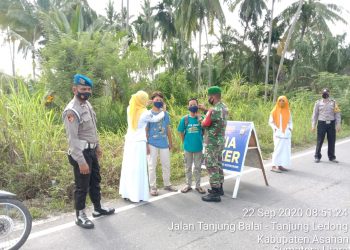Personel Kodim 0208/Asahan Ikut Serta Dalam Pelaksanaan Operasi Yustisi