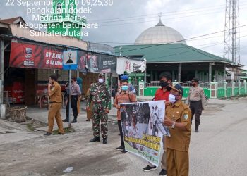 Sosialisasi Terus Digalakkan Personel Jajaran Kodim 0208/Asahan Untuk Meminimalisir Penyebaran Virus Corona