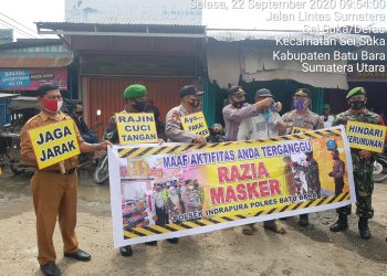 Laksanakan Komsos Dengan Security Untuk Ikuti Prokes Oleh Personel Kodim 0208/Asahan