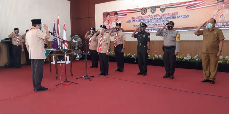 Kodim 0208/Asahan Melalui Danramil 13/BP Hadiri Pelantikan Dan Pengukuhan Mabicab Dan Kwarcab Gerakan Pramuka Asahan Masa Bakti 2019-2024 Kodim 0208/Asahan Melalui Danramil 13/BP Hadiri Pelantikan Dan Pengukuhan Mabicab Dan Kwarcab Gerakan Pramuka Asahan Masa Bakti 2019-2024