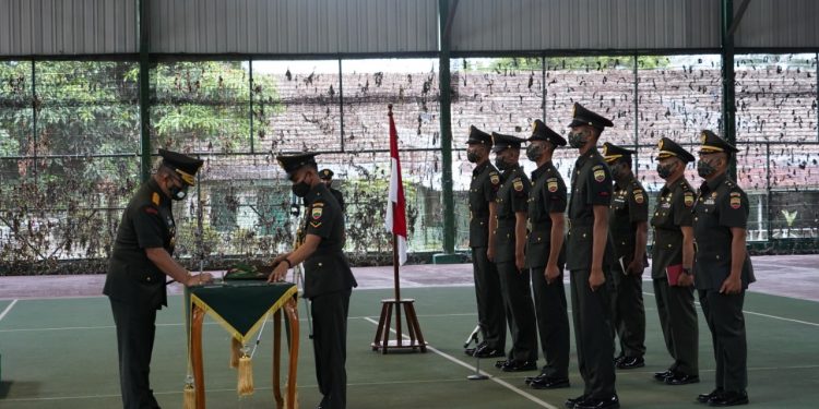 Danrem 022/PT Kolonel Inf Asep Nugraha S.E., M.Si Hadiri Penutupan Dikmata TNI AD Gelombang 1 TA. 2020