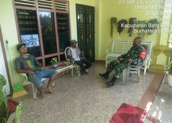 Kompak Berbincang-Bincang Dengan Warga Binaan Oleh Personel Jajaran Kodim 0208/Asahan