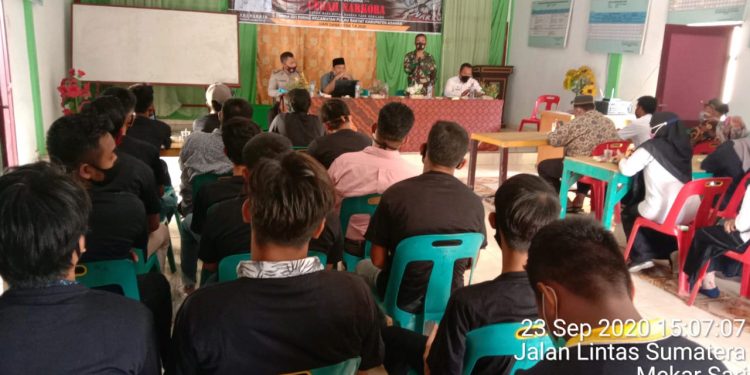 Danramil 16/Pulau Rakyat Kodim 0208/Asahan Berikan Materi Sosialisasi Bahaya Narkoba