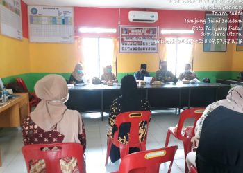 Personel Jajaran Kodim 0208/Asahan Turut Laksanakan GERMAS di Kantor Desa Sei Jawi-jawi