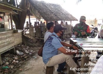 Terus Berupaya Menekankan Ruang Gerak Penyebaran Covid-19 Oleh Personel Jajaran Kodim 0208/Asahan