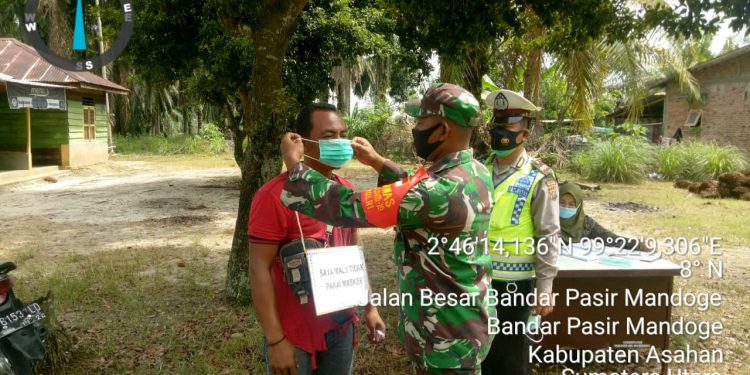 Personel Jajaran Kodim 0208/Asahan Ikuti Serta Apel Dalam Rangka Operasi Yustisi