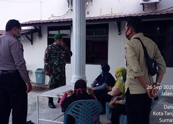 Kembali Awasi Berlangsungnya New Normal Oleh Personel Jajaran Kodim 0208/Asahan di Tanjung Balai