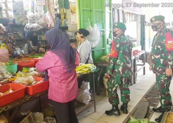 Untuk Sosialisasikan Protokol Kesehatan Personel Jajaran Kodim 0208/Asahan Sambangi Warung Warga