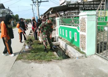Tanamkan 'Kebersihan Adalah Sebagian Dari Iman', Kodim 0208/Asahan Melalui Gotong Royong Bersama Warga Binaan