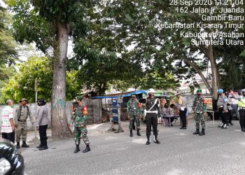 Tim Gabungan Laksanakan Penegakan Protokol Kesehatan di Wilayah Kisaran
