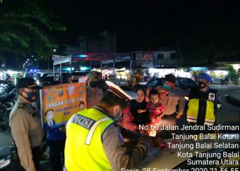 Personel Kodim 0208/Asahan Laksanakan Patroli Gabungan Bersama Dengan Tim Gabungan Diwilayah Kota Tanjung Balai