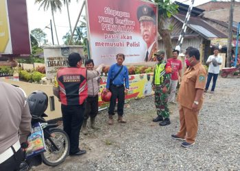 Personel Jajaran Kodim 0207/Simalungun Turut Bergabung Dengan Instansi Terkait Dalam Pelaksanan perasi Yustisi