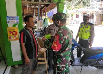 Turut Berpartisipasi Dalam Operasi Yustisi Pembersihan Covid-19 Oleh Personel Kodim 0208/Asahan