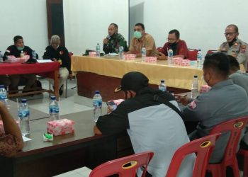 Danramil 13/Buntu Pane Kodim 0208/Asahan Hadiri Rapat Koordinasi Tentang Sosialisasi Kampanye Pilkada